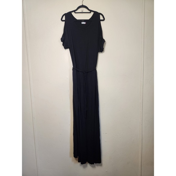 Kut from the Kloth Dresses & Skirts - Kut‎ from the Kloth Open Shoulder Maxi Dress Black Womens Size Large Made In USA
